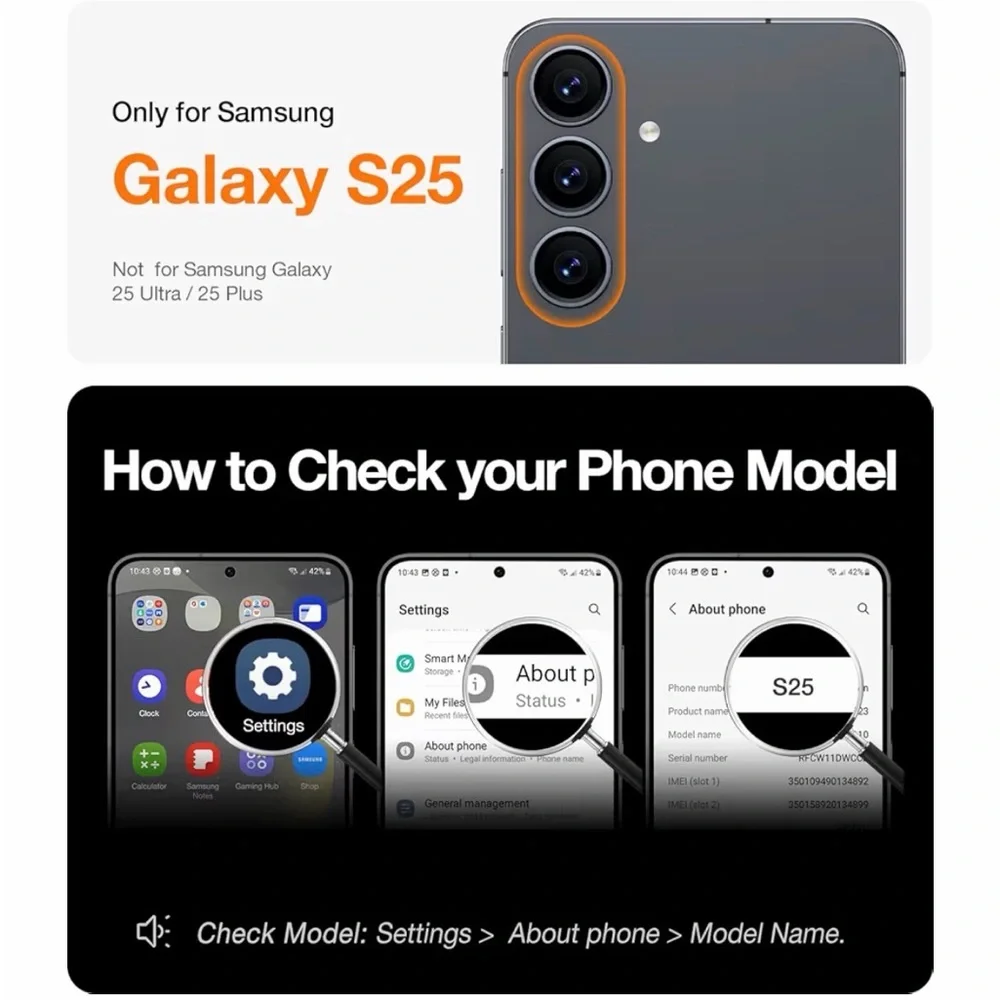 Torras 360° Spin for Samsung Galaxy S25 Rotatable Kickstand Phone Case